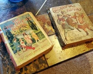 Antique Children's Books Including "The Children's Book" Dated 1915, And "Cheerful Hours" Dated 1889