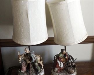 21" Decorative Ceramic Base Table Lamps, Qty 2