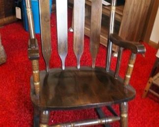 Solid Wood Rocking Chair, 41" Tall