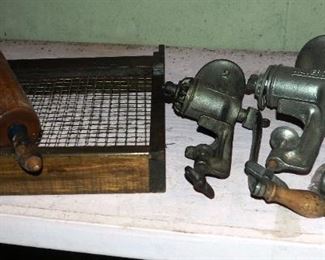 Universal Hand Grinders Numbers 2 And 3, Wood Rolling Pin, And More