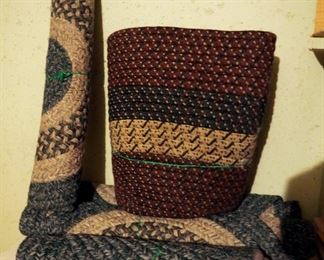 Braided Oval Small Area Rugs, Qty 5