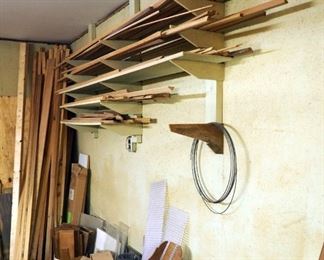 Lumber Assortment, Including Trim, Quarter Round, 2"x3", Molding, Ceramic Tile, And More