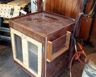 Handcrafted Rolling Workbench With Storage, Includes 50' Air Hose, Air Filter, Separator, And Regulator; 46" x 40" x 26"