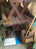 Lot 73
Redwood Picnic Table And 2 Benches 

Table 70X28X28. Benches 70X16X10