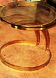 Glass Top and Metal End Table 

http://auctionnearyou.maxsold.com/view-auctions/catalog/id/279/lot/29997/?url=%2Fview-auctions%2Fcatalog%2Fid%2F279%2F%3Fpage%3D1%26items%3D100