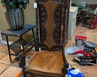 Antique chair, solid wood 