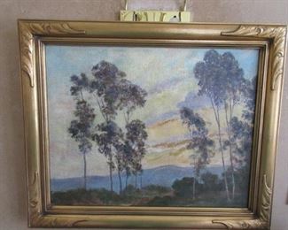 "Landscape" by Gustave Adolph Wiegand 14"x18"