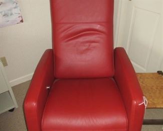 Red Leather Recliner