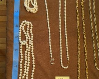 PLL #6  Jewelry LOT @ $5ea  - PEARL NECKLACES HAVE SOLD 
