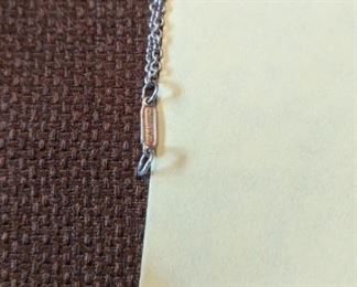 PLL #37 Tiffany Sterling Double Chain Infinity Necklace 16" @ $125