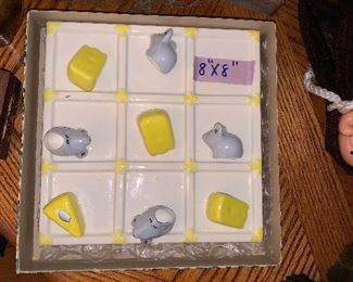 PLL #122 Ceramic Tic Tac Toe - Mouse and Cheese @ $10