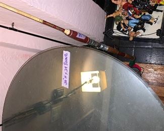 PLL # 130
Circular Two Tiered Table with Glass Top @ $30