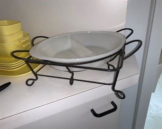 PLL#364 Pyrex with Metal Holder @ $15