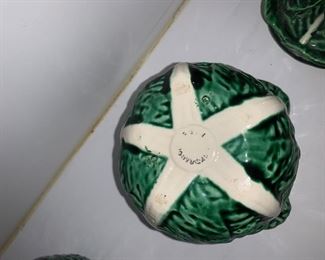 PLL#368 Two Ceramic Lettuce Covered Serving pieces @ $10ea