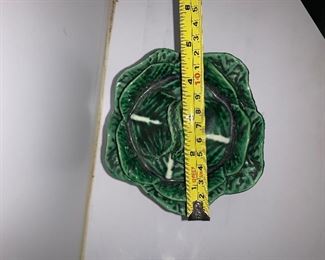 PLL#368 Two Ceramic Lettuce Covered Serving pieces @ $10ea