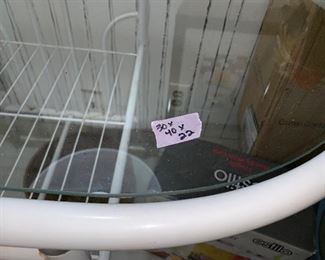 PLL#383 Glass Topped Table - $40