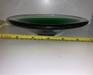 PLL #401 GLASS "GREEN" CANDY DISH @ $5