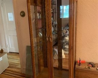 PLL # 346-Curio with Glass Shelves - Lights up!- $45
