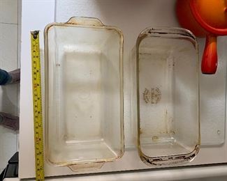 PLL #420 GLASS PYREX BAKING PANS @ $2EA