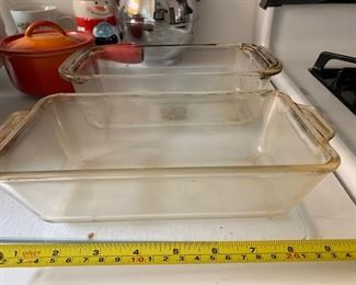 PLL #420 GLASS PYREX BAKING PANS @ $2EA