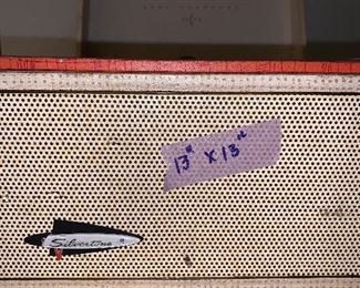 PLL 436 - SILVERTONE portable tube record player vintage turntable 1960’s or 50’s works @ $45