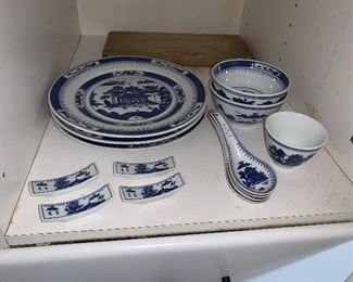 PLL # 441 - BLUE AND WHITE PLATES @ $15 ALL