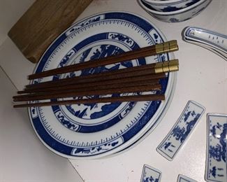 PLL # 441 - BLUE AND WHITE PLATES @ $15 ALL