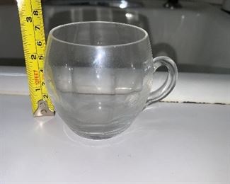 PLL # 450 -TWO GLASS TEA CUPS @ $3 FOR BOTH