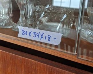 PLL #506 MID CENTURY THREE PART DISPLAY UNIT @ $450 - MEASUREMENTS OF EACH SECTION