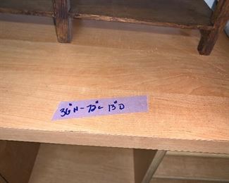 PLL# 594 -Wood Headboard with Cabinets and Shelves @ $20