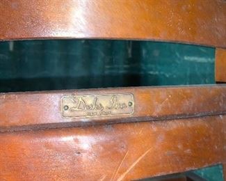 PLL# 613 -Stained Hardwood Chair "Desks Inc" @ $20