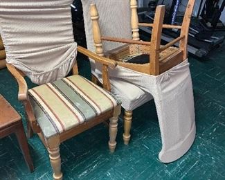 PLL#614 - Stained Hardwood Chairs - 5 Total @ $25 ea.