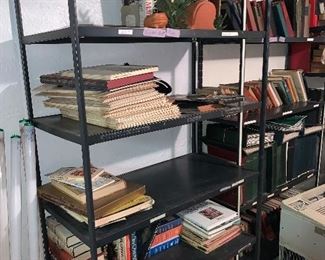 PLL# 617 - Metal Shelves 72"h x 36"w x 18"d @ $20 ea / Make an Offer on the Books
