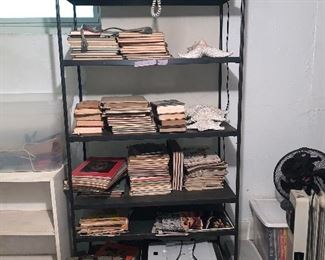 PLL#622 - Metal Shelves 72"h x 36"w x 18"d @ $20 ea / Make an Offer on the Books