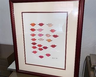 PLL#640 Lips Art Print @ $ 15