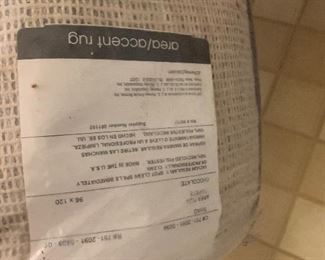 PLL#666 Chocolate Shag Area Rug- (96" x 120") @$90