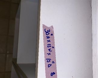 PLL#669 - Two tiered White Shelf - (30" x 15" x 15") @$10