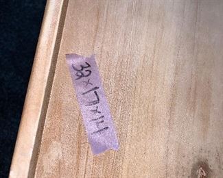 PLL# 687 Wood and Metal Shelf (32" x 17" x 14") @ $30