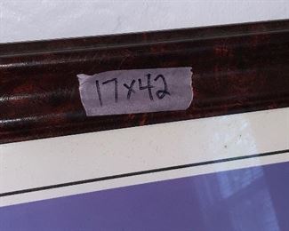 PPL#697 - NYC Skyline Print (World Trade Towers) "We will never forget" - Visible Water Damage (17" x 42") @ $10