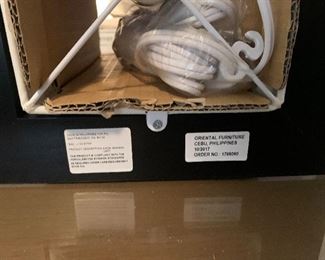 PPL# 699 - NEW Lantern Light " Oriental Furniture" (9 1/2" x 10"sq) @ $15