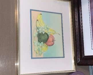 PPL# 703 - Frame Art (11" x 14") - Watercolor Signed DeVos - $30