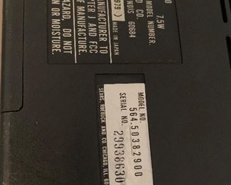 PLL#706 Vtg Sears Go Anywhere Tv Radio Model No. 564.50382900 "1979" @ $30