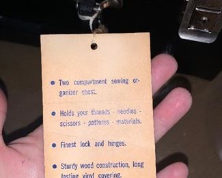 PLL# 711 JCPenny Three Tray Deluxe Sewing Chest (18" x 14" x 10") - Like New - @ $20