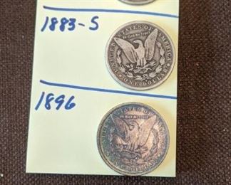 PLL #53 / 1879-O Quarter @ $30 / 1883 - S Quarter @ $30 / 1896 Quarter @ $ 30
