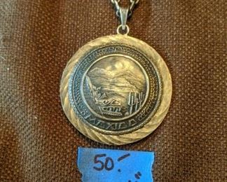 PLL #58 Vintage Sterling Mexico Pendant & Chain $50