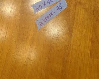 PLL # 531 -DINING TABLE WITH 6 CHAIRS & TWO LEAVES @ $300