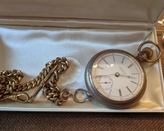 PLL #62 Gold Filled Pocketwatch with Chain @ $125