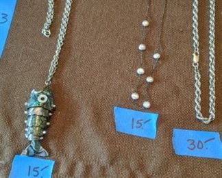 PLL #65 Costume & Sterling Jewelry - Individual prices in photo