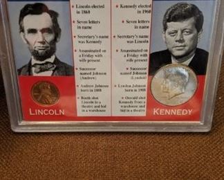 PLL #66 Lincoln & Kennedy Coins @ $ 5