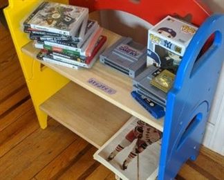 PLL #491 - VIDEO GAMES SOLD / PRIMARY COLOR BOOKSHELF @ $15